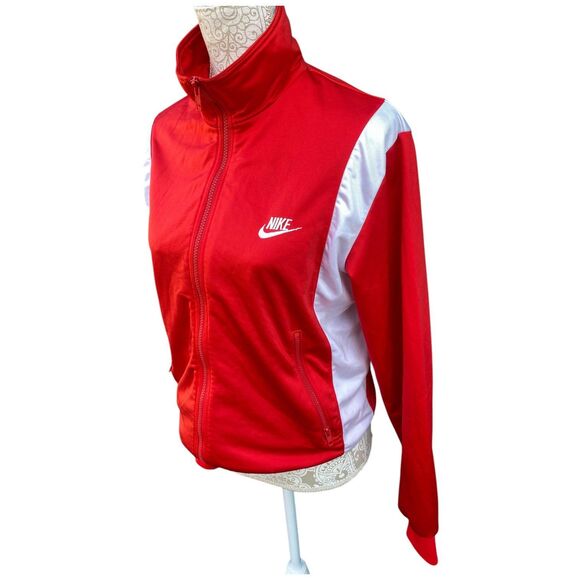 Vtg Nike Size Medium M Red white warm up 2-pc tracksuit 90s y2k retro sport - Picture 3 of 11